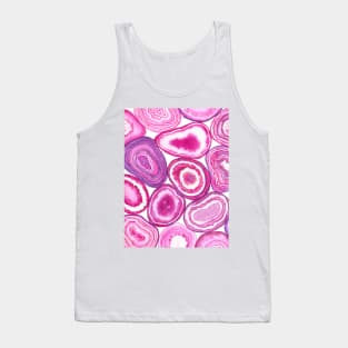 Pink agate watercolor Tank Top